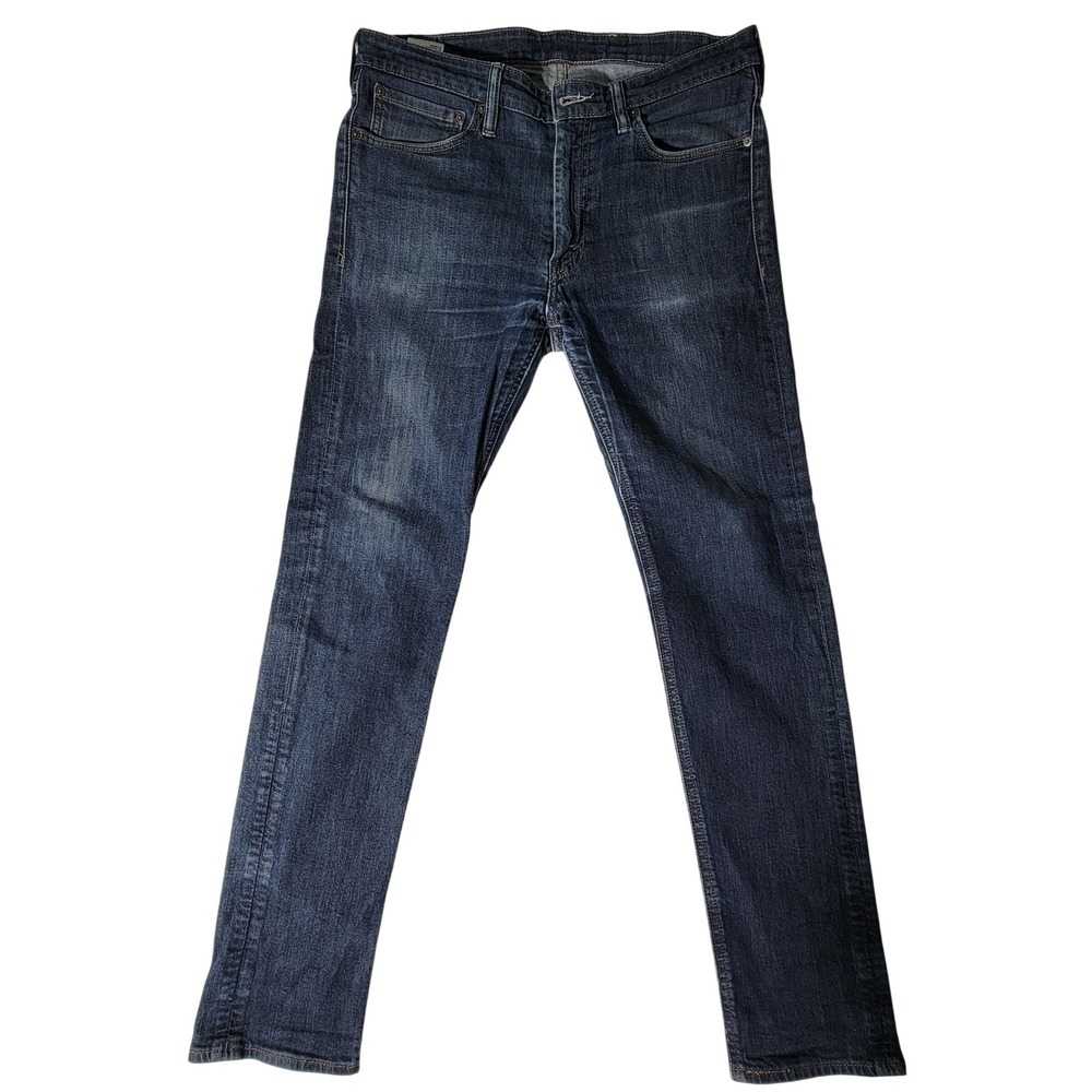 Levi Strauss & Co 510 Skinny Fit Jeans Mens 36x32 Dark Wash Blue Denim